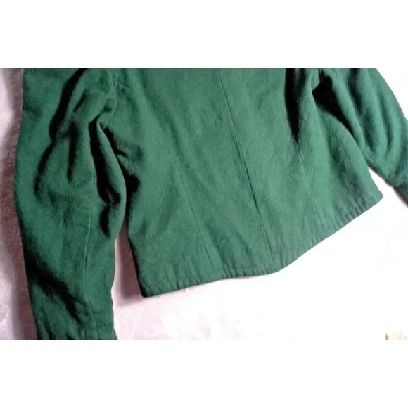 Vintage Perry Landhaus Wool Trachten Blazer Green Peasant Jacket Size 40 / US 12 - Picture 9 of 15